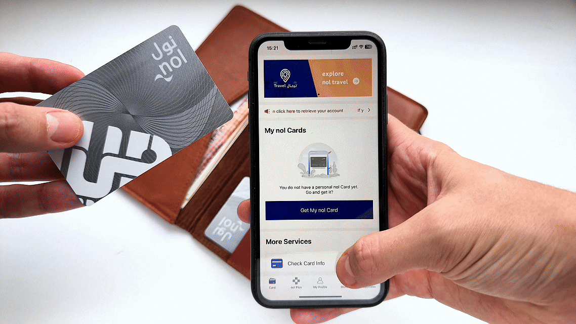 Проверка баланса Nol Card в метро Дубая